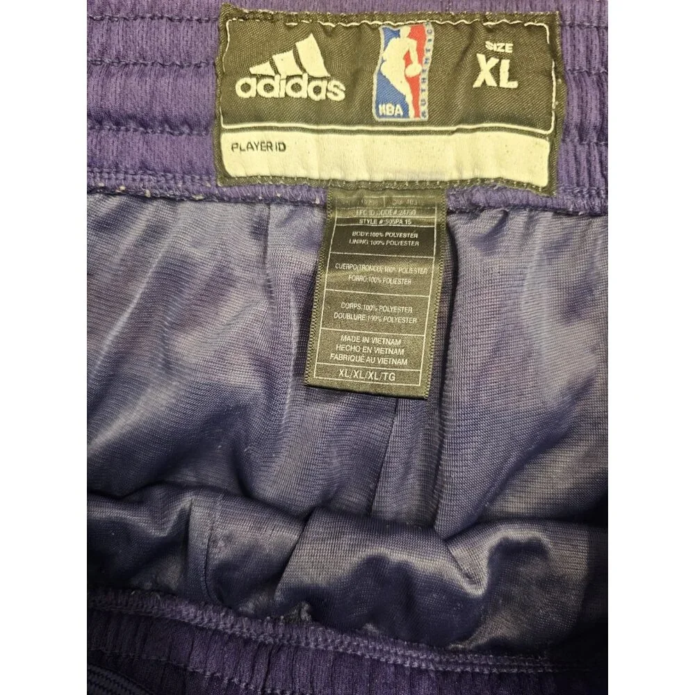 Adidas‎ Authentic Phoenix Suns NBA Basketball Team Swingman Purple Shorts Sz Xl